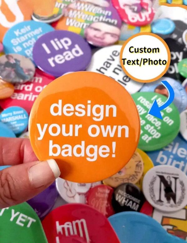 Create Your Own Custom Badge. Personalized Name Tags & Pins for Business & Events - Image 4